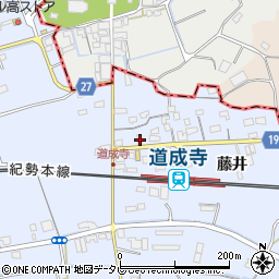 和歌山県御坊市藤田町藤井1874-12周辺の地図