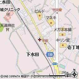 徳島県阿南市学原町前田周辺の地図