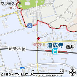 和歌山県御坊市藤田町藤井1875周辺の地図