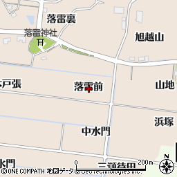 徳島県阿南市才見町落雷前周辺の地図