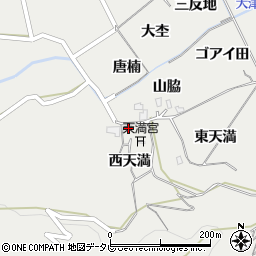 徳島県阿南市長生町西天満周辺の地図