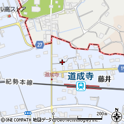 和歌山県御坊市藤田町藤井1877-5周辺の地図