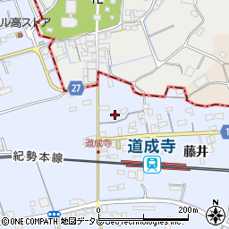 和歌山県御坊市藤田町藤井1877周辺の地図