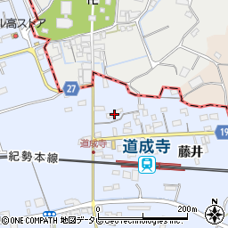 和歌山県御坊市藤田町藤井1877-1周辺の地図