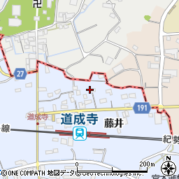 和歌山県御坊市藤田町藤井1883-2周辺の地図