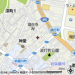 福岡県北九州市若松区波打町周辺の地図