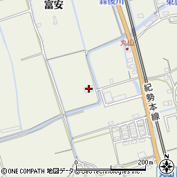 和歌山県御坊市湯川町丸山85周辺の地図