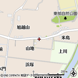 徳島県阿南市才見町（山地）周辺の地図