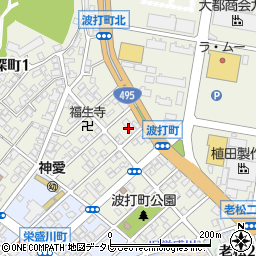 萩荘周辺の地図