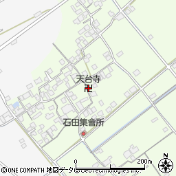 天台寺周辺の地図