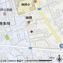 愛媛県西条市神拝甲208-7周辺の地図