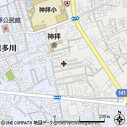 愛媛県西条市神拝甲208-6周辺の地図