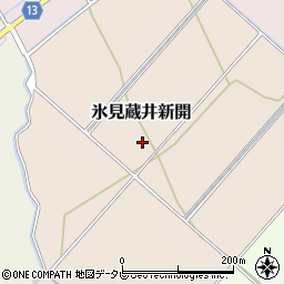 愛媛県西条市氷見蔵井新開周辺の地図