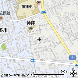 愛媛県西条市神拝甲208周辺の地図