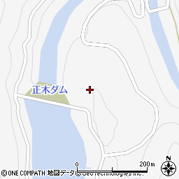 正木ダム管理所周辺の地図