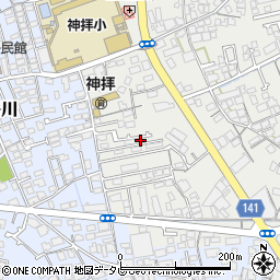 愛媛県西条市神拝甲208-4周辺の地図