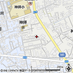 愛媛県西条市神拝甲208-3周辺の地図