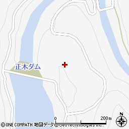 正木ダム周辺の地図