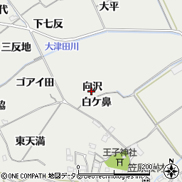 徳島県阿南市長生町向沢周辺の地図