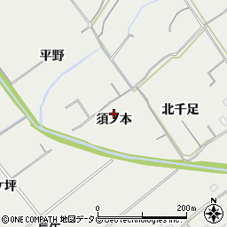 徳島県阿南市長生町須ノ本周辺の地図