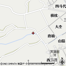 徳島県阿南市長生町溝首周辺の地図