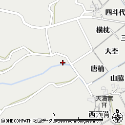 徳島県阿南市長生町（溝首）周辺の地図