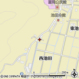 徳島県阿南市富岡町西池田8-5周辺の地図