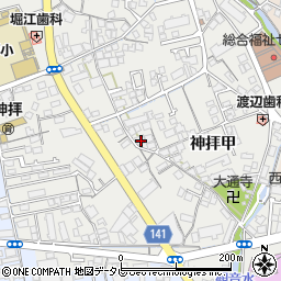 愛媛県西条市神拝甲293-4周辺の地図