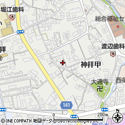 愛媛県西条市神拝甲293-3周辺の地図
