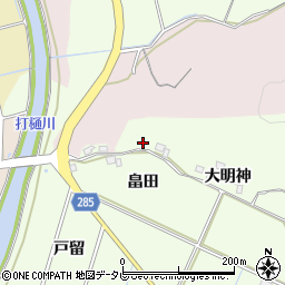 徳島県阿南市中林町畠田周辺の地図