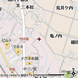 徳島県阿南市学原町周辺の地図