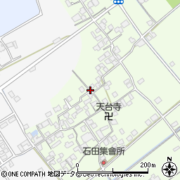 愛媛県西条市石田周辺の地図