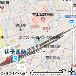 エクストールイン西条駅前ホテル前駐車場周辺の地図