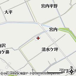 徳島県阿南市長生町清水ケ坪周辺の地図