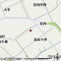 徳島県阿南市長生町（清水ケ坪）周辺の地図
