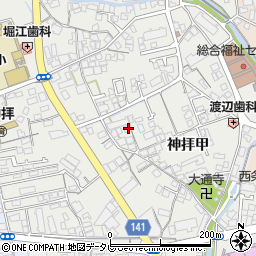 愛媛県西条市神拝甲293-2周辺の地図