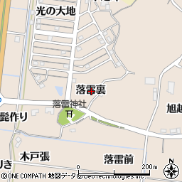 徳島県阿南市才見町落雷裏周辺の地図