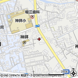 西条珠算学校神拝教室周辺の地図