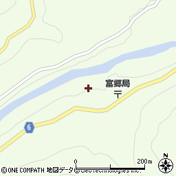 愛媛県四国中央市富郷町寒川山447周辺の地図