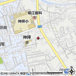 愛媛県西条市神拝甲235周辺の地図