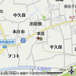 徳島県阿南市長生町（ヲコキ）周辺の地図