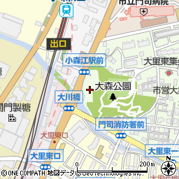 福岡県北九州市門司区大里東1丁目周辺の地図