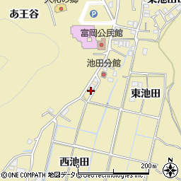 徳島県阿南市富岡町西池田4-17周辺の地図