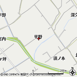 徳島県阿南市長生町平野周辺の地図