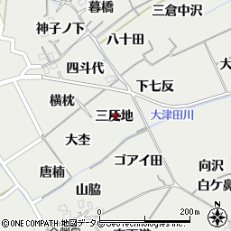 徳島県阿南市長生町三反地周辺の地図