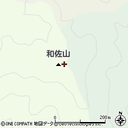 和佐山周辺の地図