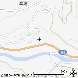 徳島県美馬市木屋平森遠63周辺の地図