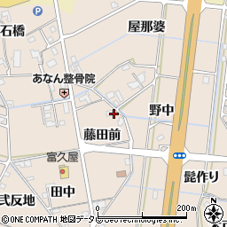 徳島県阿南市才見町藤田前周辺の地図