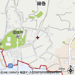 和歌山県日高郡日高川町鐘巻1781周辺の地図