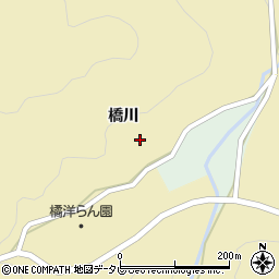 徳島県阿南市下大野町橋川周辺の地図